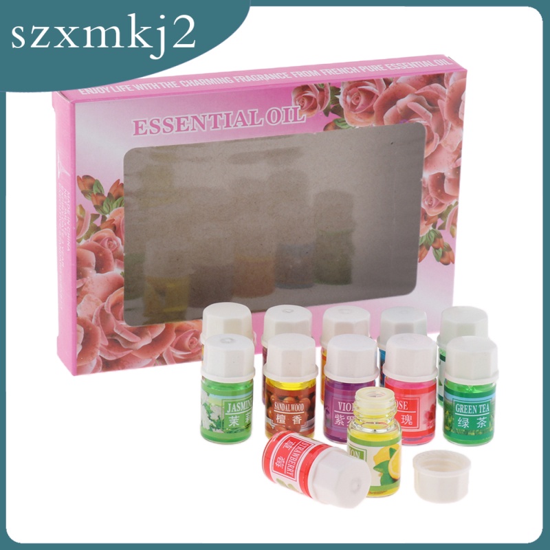 (Hàng Mới Về) Set 12 Lọ Tinh Dầu Thơm Thiên Nhiên 3ml