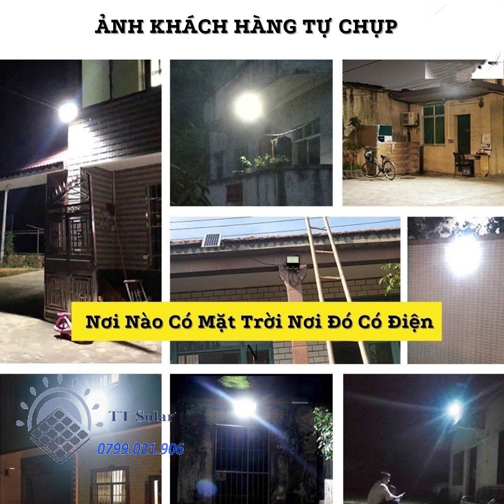 đèn năng lượng mặt trời Ngoài Trời Siêu Sáng Chống Nước- kèm điều khiển từ xa（60w/100w/500w/1000W）
