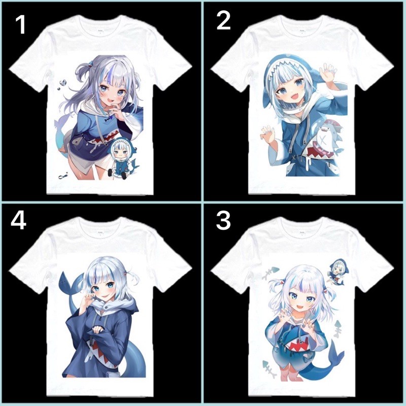 áo in hình Gawr Gura-Hololive/ áo thun Gawr Gura-Hololive