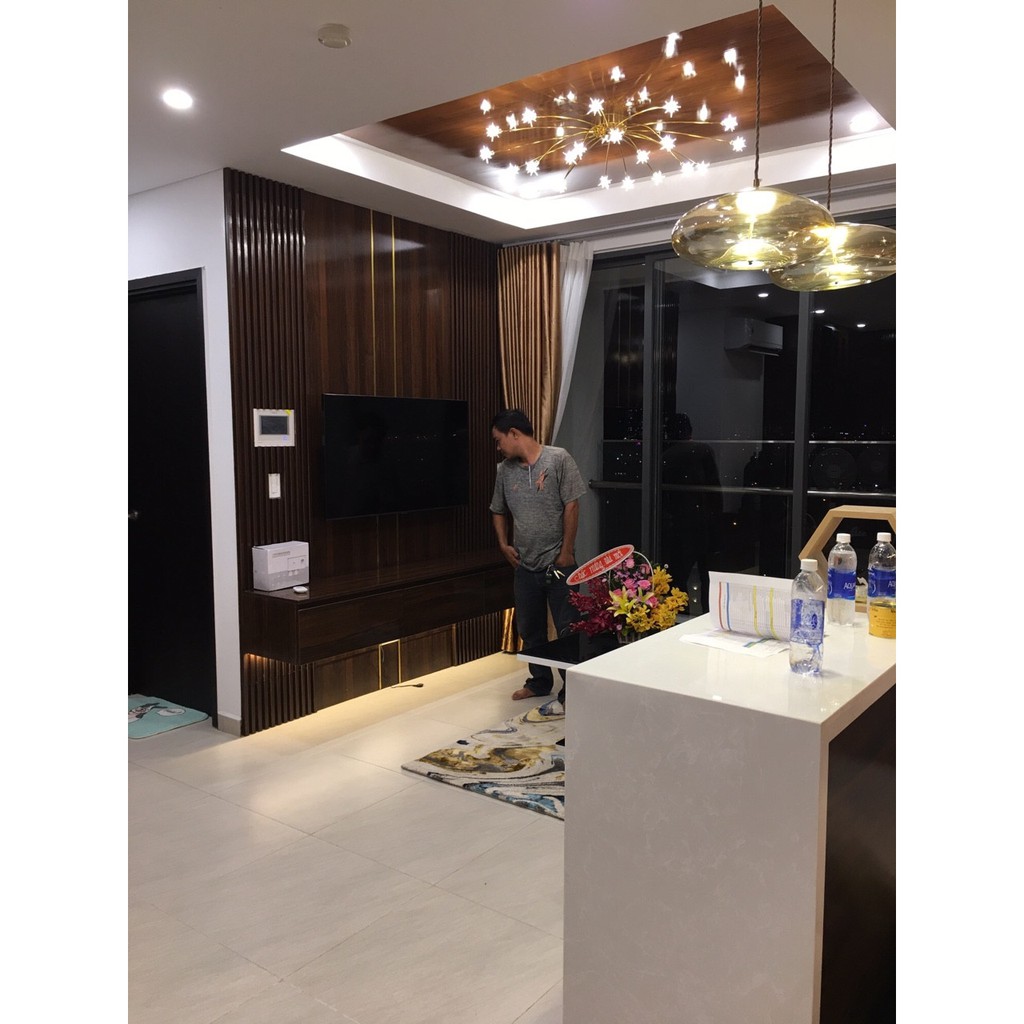 Đèn ốp trần ngôi sao thủy tinh