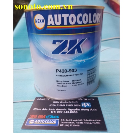 Sơn gốc 2K màu vàng nhạt P420-903 1L Nexa Autocolor