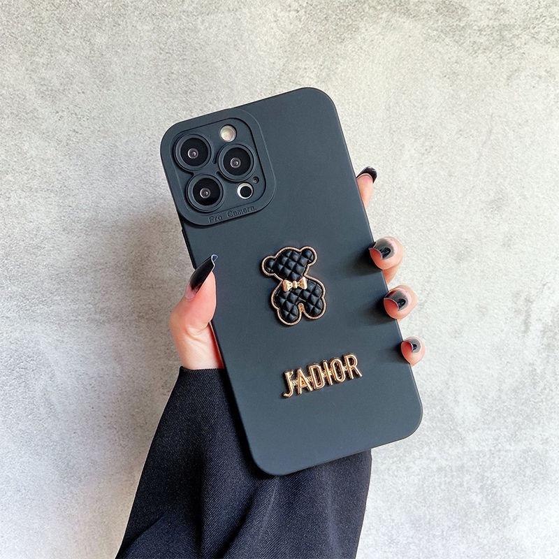 Ốp lưng iphone cạnh vuông gắn charm jadior 7plus x xsmax 11 11promax 12 12pro 12promax 13 13pro 13promax DT13