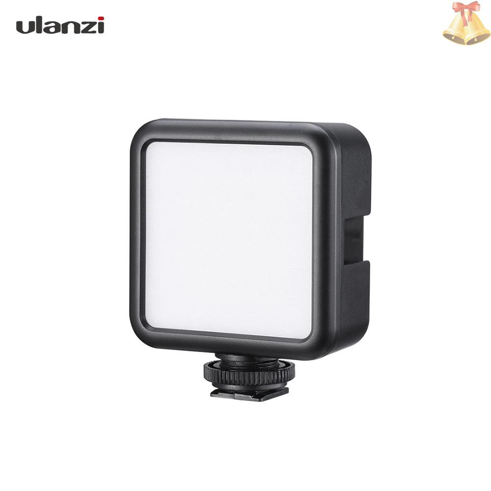 ONE ulanzi VL49 Mini LED Video Light Photography Lamp 6W Dimmable 5500K CRI95+ Built-in Rechargeable Lithium Battery with Cold Shoe Mount for Canon Nikon Sony DSLR Camera