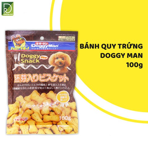 Bánh thưởng cho thú cưng , Bánh quy trứng 100g DoggyMan - Ngon, bổ, rẻ 82113