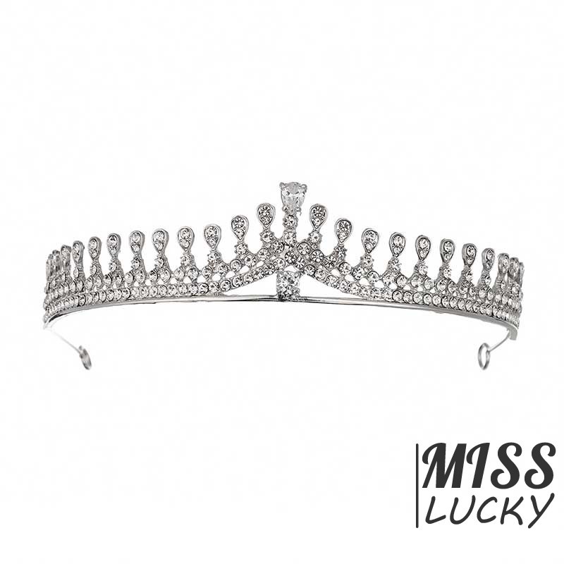 Vương miện đính đá phong cách Âu mỹ cho ngày cưới