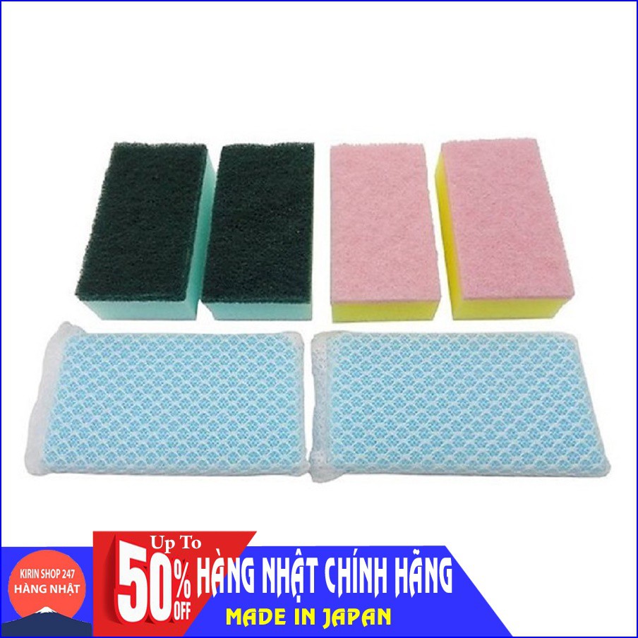 Set 6 miếng mút rửa bát Hàng Nhật