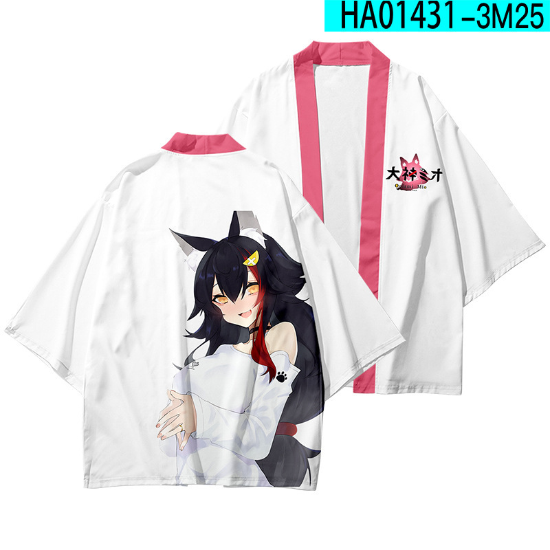Áo kimono tay ngắn hóa trang nhân vật Ookami Mio Haori Yukata nhật bản thời trang hè cho nam và nữ
 | BigBuy360 - bigbuy360.vn