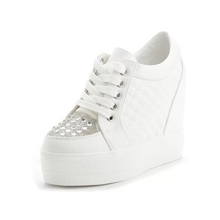 Giày thể thao đế độn đính đá 11cm hàng Quảng Châu