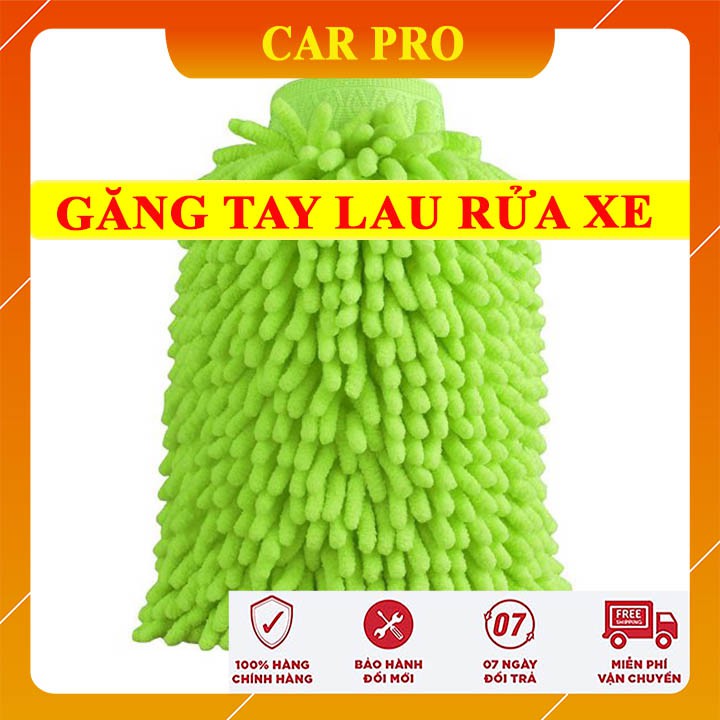 Găng tay 2 mặt rửa xe máy, ô tô, lau dọn nội thất - CAR PRO