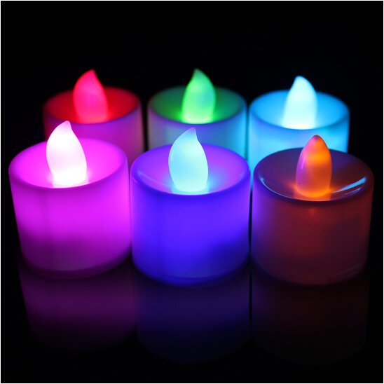 Đèn led hình ngọn nến nhiều màu sắc trang trí tiệc tiện dụng