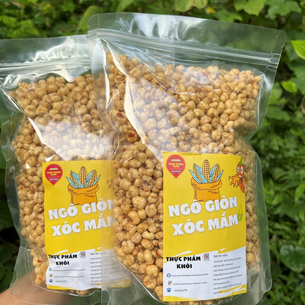 Ngô giòn xóc mắm giòn rụm ăn cực cuốn to bự