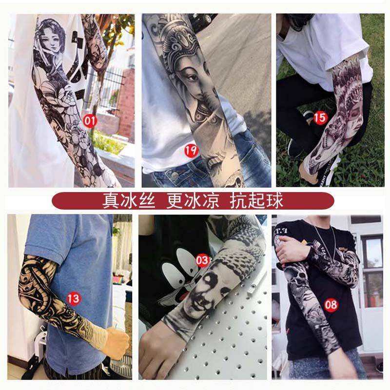 Găng Tay Chống Nắng Họa Tiết Hình Xăm Cá Tính Cho Nam Và Nữ