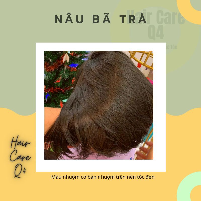 Thuốc nhuộm tóc màu nâu bã trà, nâu xác trà - Hair CAre Q4