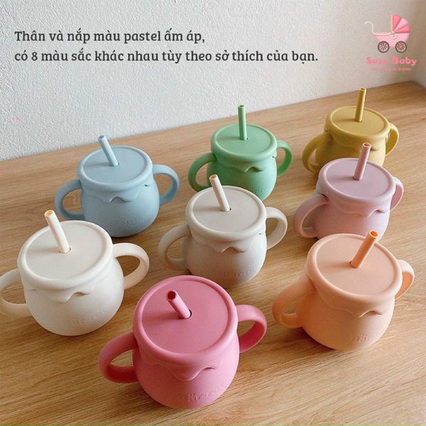 Cốc honey silicon đa năng cao cấp bar-rot an toàn cho bé, Suzy baby