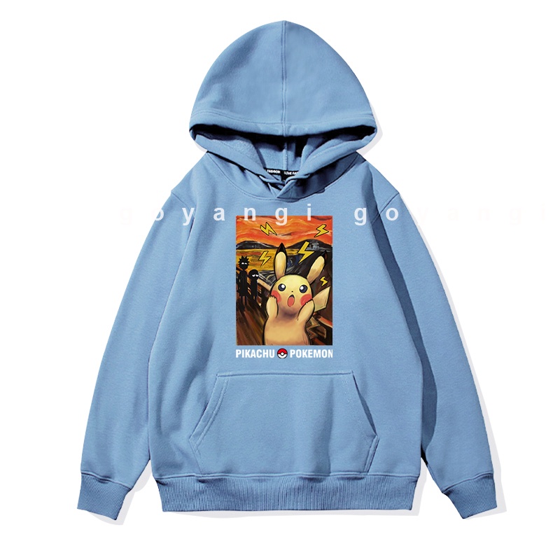 Áo Hoodie GYG Unisex CreamingPika Form Rộng Oversize Phong Cách Hàn Quốc