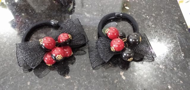 Combo 2 cột tóc như hình. Mẫu đẹp đỏ mix đen