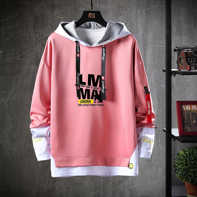 Áo hoodie phối màu phong cách thời trang dành cho nam