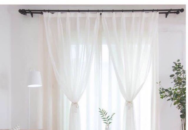 Rèm voan trơn đã có sóng rèm