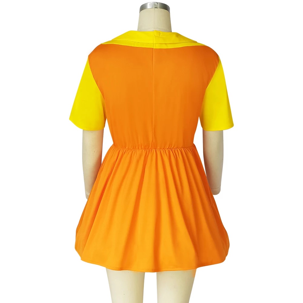 Bộ Trang Phục Hóa Trang Nhân Vật Robot Màu Đỏ/Xanh Lá/Vàng Sáng Hóa Trang Halloween Cho Nữ