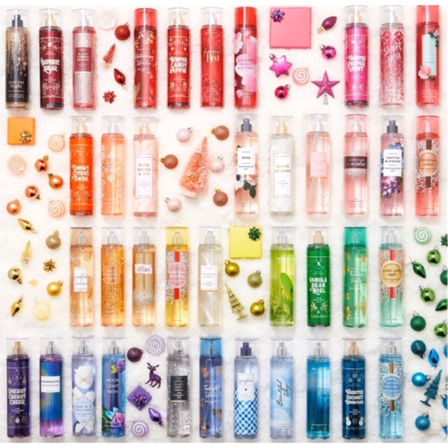 Xịt thơm cơ thể Bath and Body Works - phân loại mùi | Thế Giới Skin Care