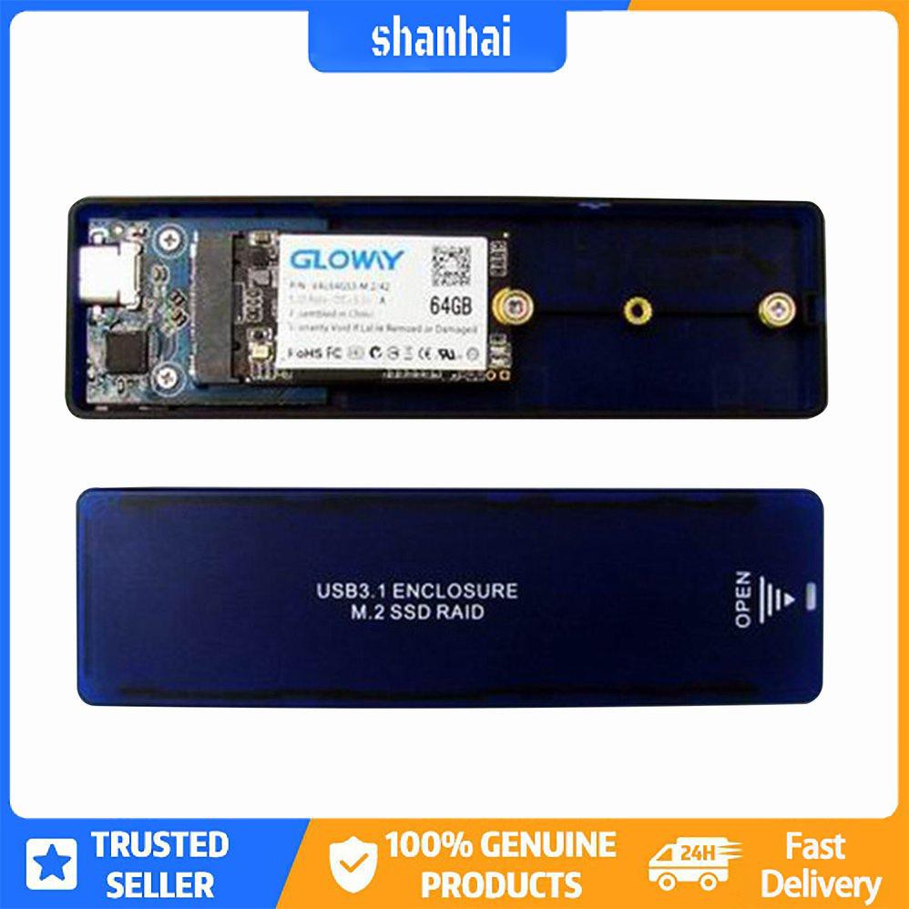 Vỏ SSD M2 NGFF Vỏ ngoài M.2 Đến USB Type-C 3.1 Bộ điều hợp SSD cho PCIE NGFF