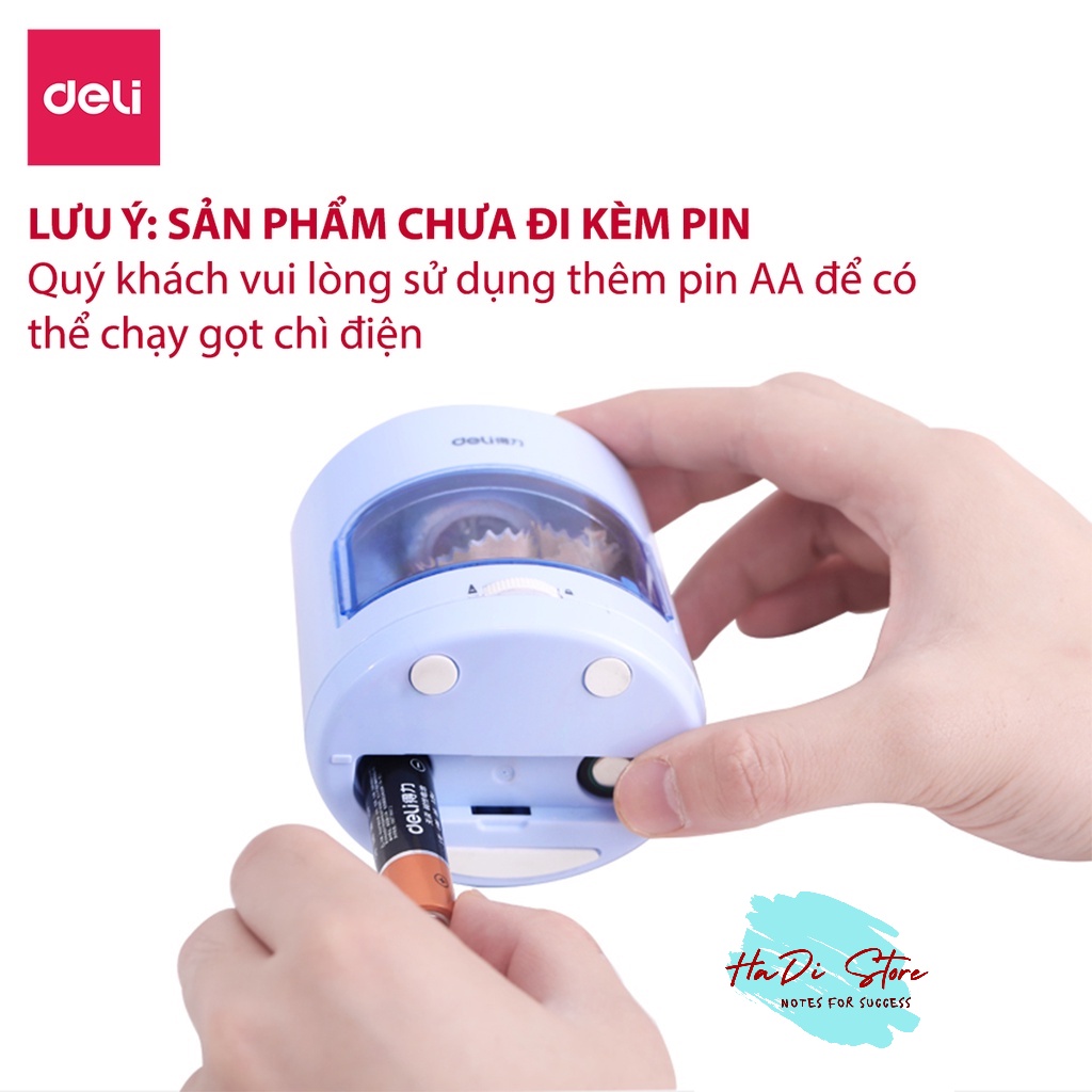 [HADI] Gọt chuốt bút chì điện tự động DELI 502 (MS:Deli-S-Auto502)