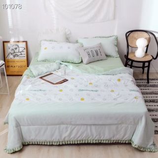 Set chăn ga đũi viền bèo
