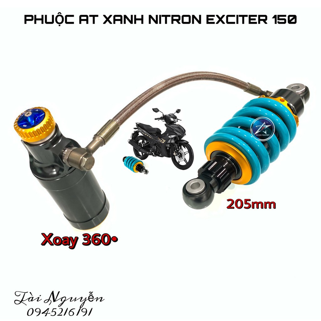 PHUỘC AT RACING MOD NITRON XOAY 360 CHO EX150 - WINNER