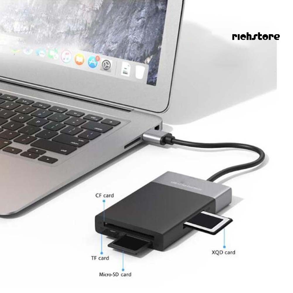 Đầu Đọc Thẻ Nhớ 2 Cổng Usb 3.0 / Micro-sd / Tf / Cf / Xqd