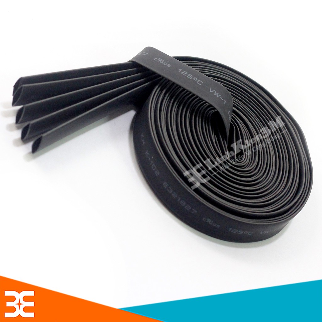 Bộ 5 Ống Co Nhiệt Đường Kính 7mm, Mỗi Ống Dài 1m ( Đen )