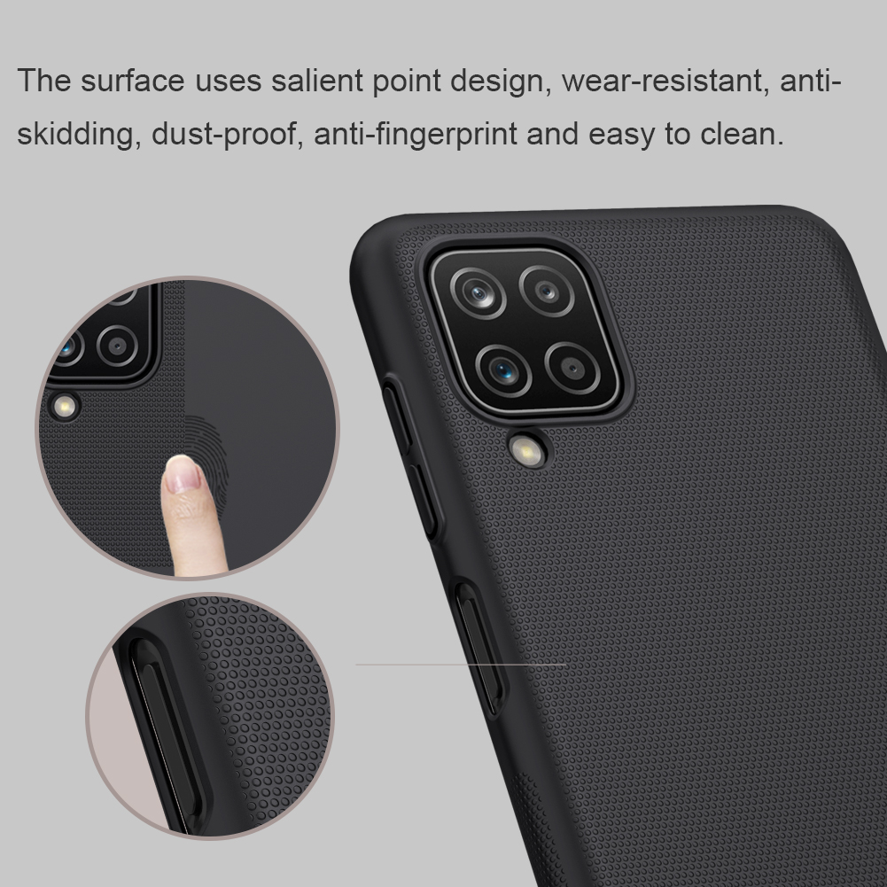 Ốp Điện Thoại NILLKIN Bằng PC Cứng Chống Sốc Vân Nhám Siêu Bảo Vệ Cho Samsung Galaxy A12