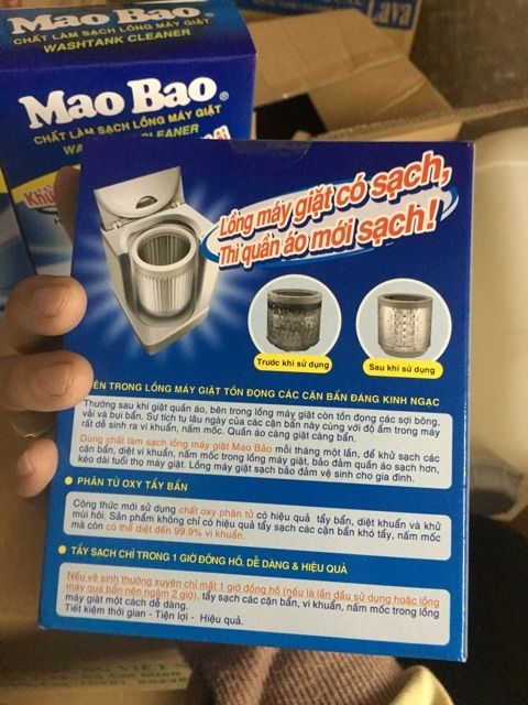 Tẩy lồng máy giặt Mabao