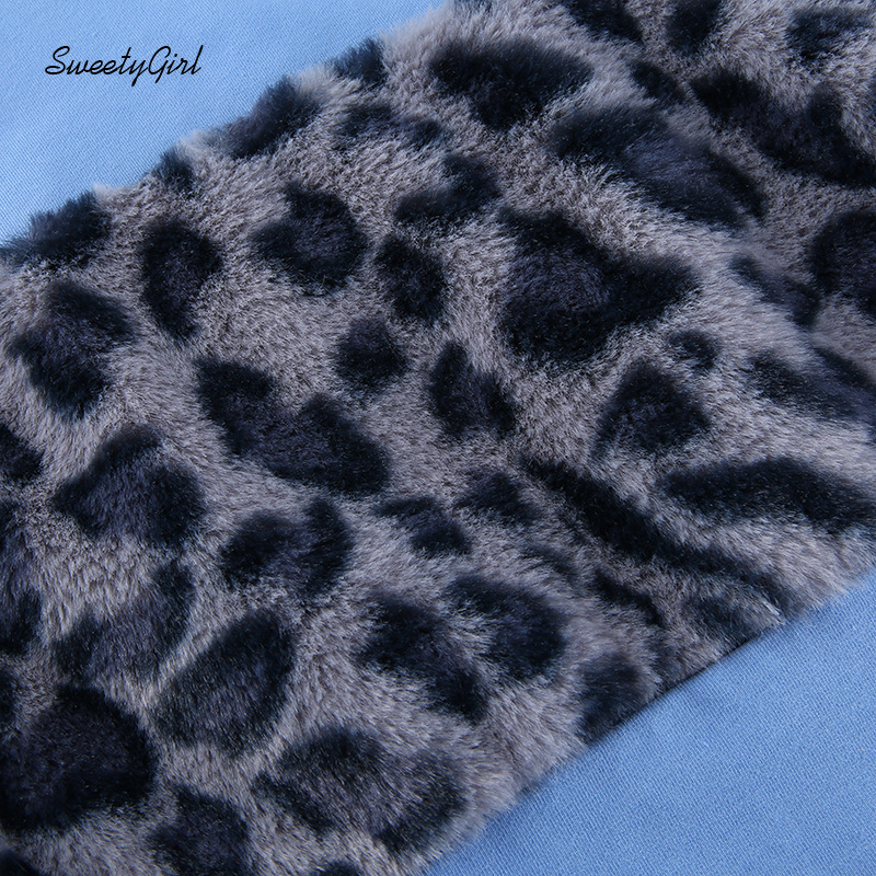 Áo Croptop Tay Dài Họa Tiết Da Báo Cá Tính Dành Cho Nữ