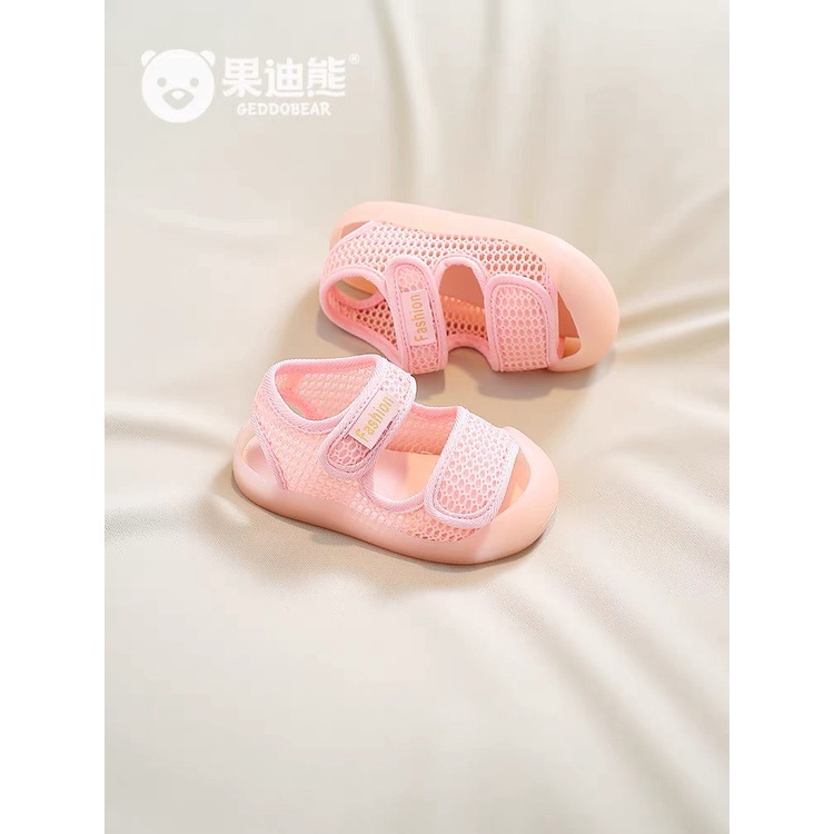 Sandal lưới tập đi cho bé trai bé gái có chống vấp bảo vệ chân bé mã mới 2203