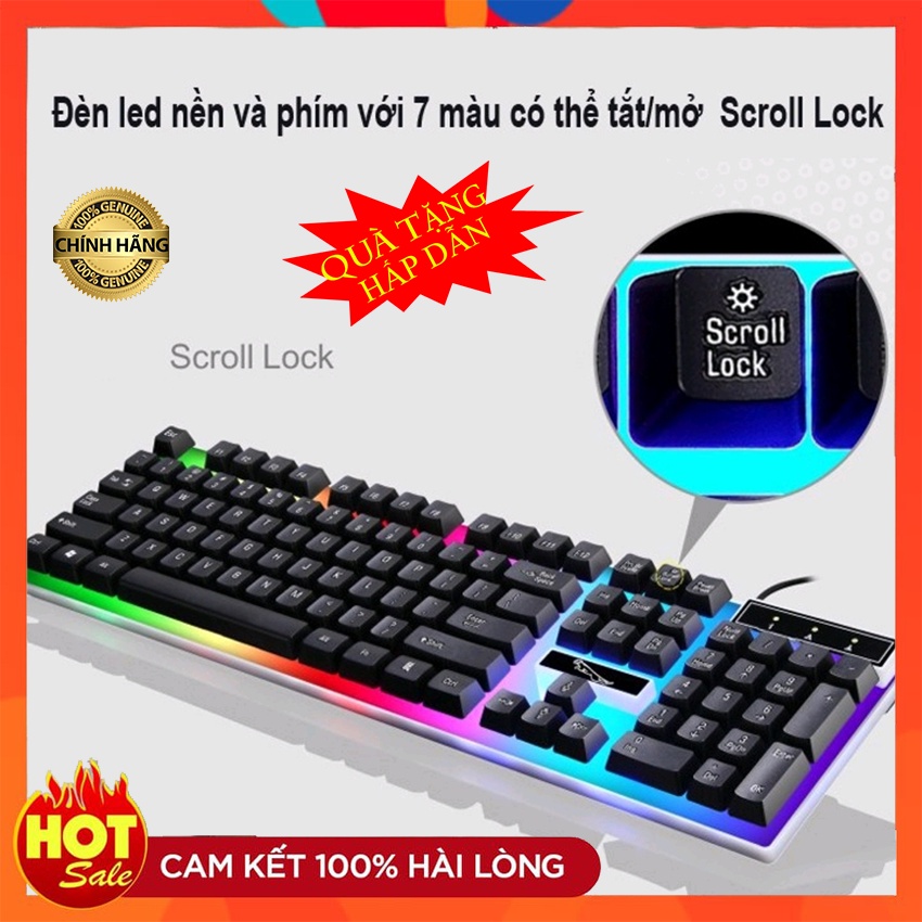 [Hàng xịn]Bộ bàn phím chuột giả cơ led Gaming có dây cổng usb chuyên Game cho pc máy tính laptop gõ siêu nhanh