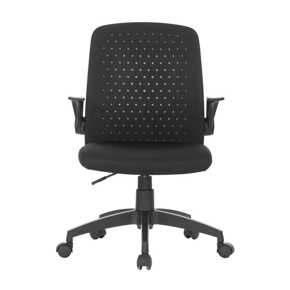 Homebase ME LIVING Ghế văn phòng bằng vải lưới có bánh xe PAUL W55.4xH89.5x49cm màu đen