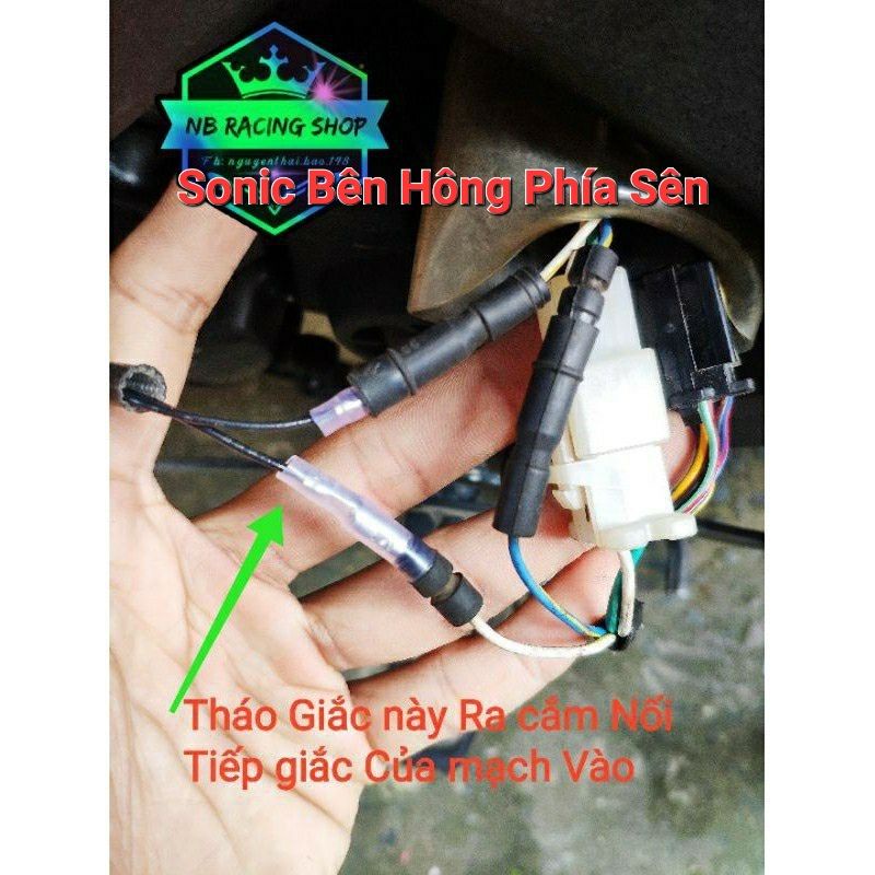 Cùm Đề TFX Bấm Sẵn Mạch Tắt máy cho SATRIA RAIDER SONIC EX Giắc Cắm Như Zin.NB Racing Shop