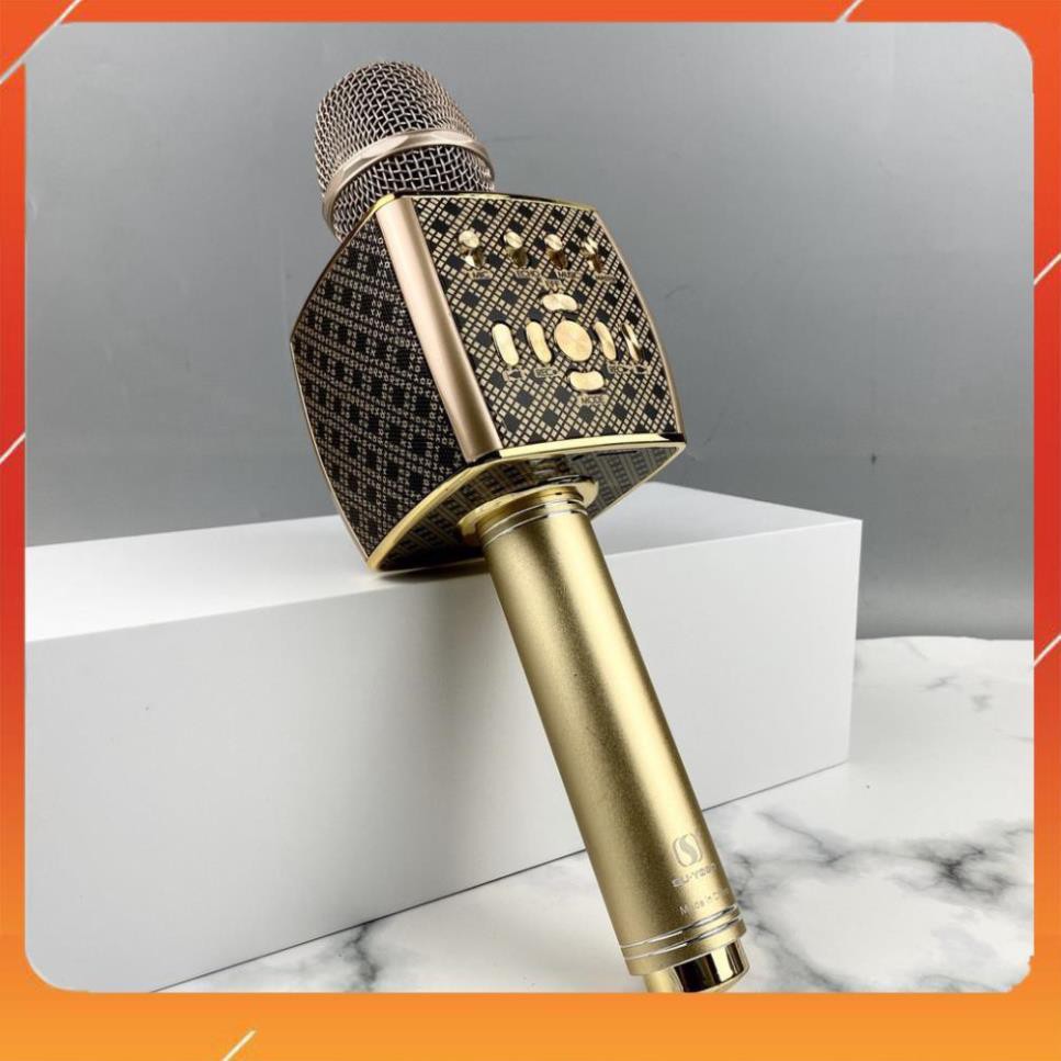 Micro karaoke bluetooth JVJ YS-95 cao cấp, Mic livestream hỗ trợ ngoài ghi âm, thẻ nhớ, usb