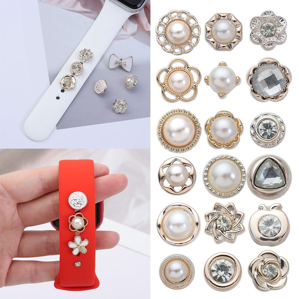 Nhẫn Đeo Tay Đính Ngọc Trai Thời Trang Cho Đồng Hồ Apple