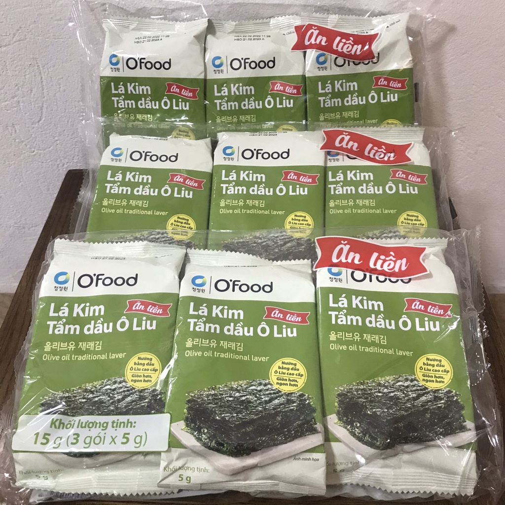 Rong biển Ofood, lá kim cuộn cơm tiện lợi, rong biển ăn liền lốc 3