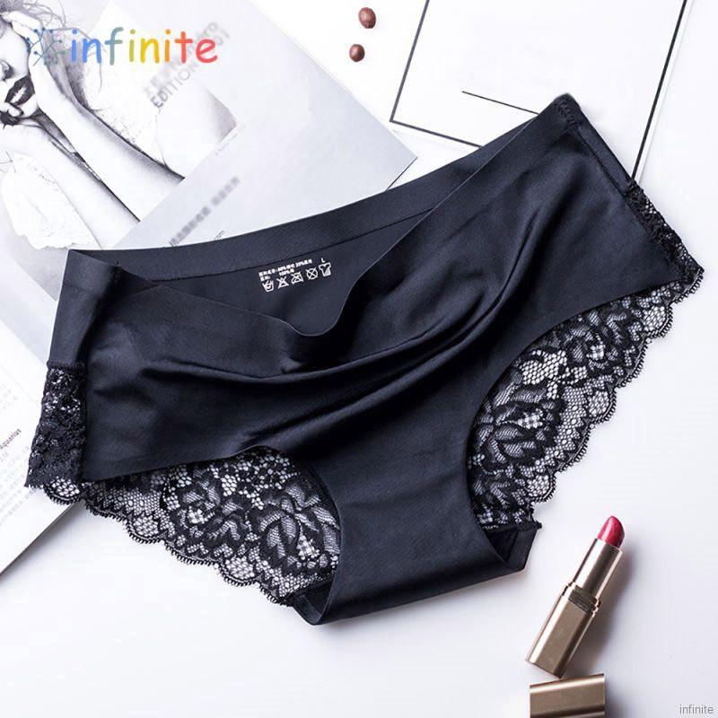 Women Lace Luxury Seamless Plus Size Low Waist Female Slim Briefs | BigBuy360 - bigbuy360.vn
