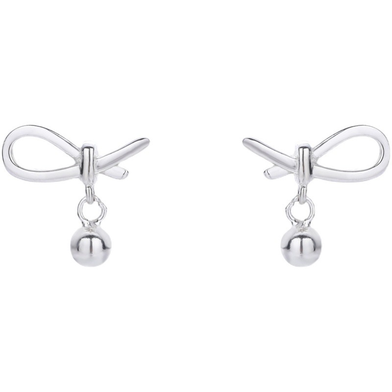 Bông Tai Nữ Bạc 925 ERASHOP 079623 - Cánh Nơ Hột KL Đơn Giản, Phù Hợp Đi Tiệc, Đi Chơi, Siêu Rẻ Đẹp