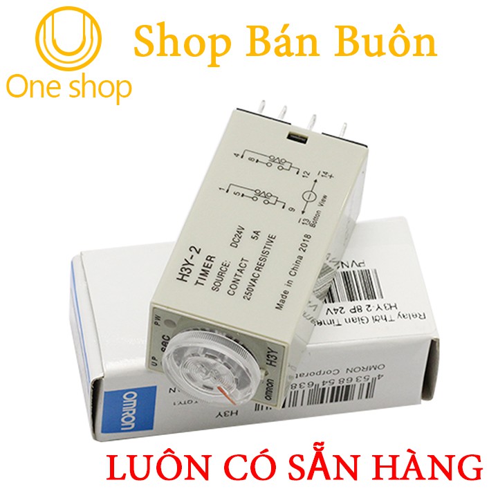 Relay Thời Gian Timer Omron H3Y-2 8P 24V