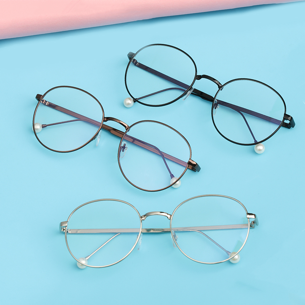 Mắt Kính Gọng Kim Loại Tròn Thời Trang | BigBuy360 - bigbuy360.vn