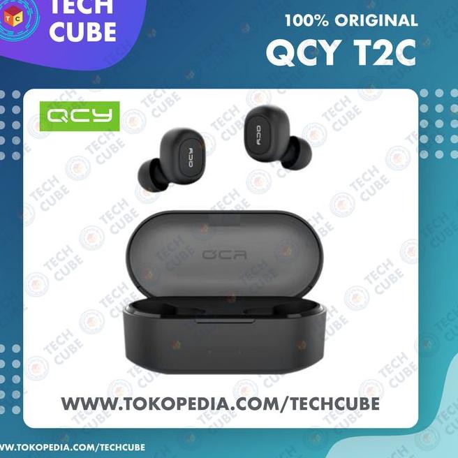 Tai Nghe Bluetooth 5.0 Qcy T2C Qs2 Tws Alt Qcy T1C Màu Đen