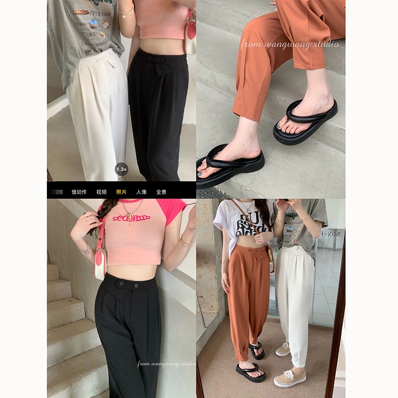 Quần Legging Màu Trơn Thời Trang Hàn Quốc Cho Nữ