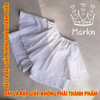 Rập giấy kr052 - bộ cổ v form rộng mix quần váy