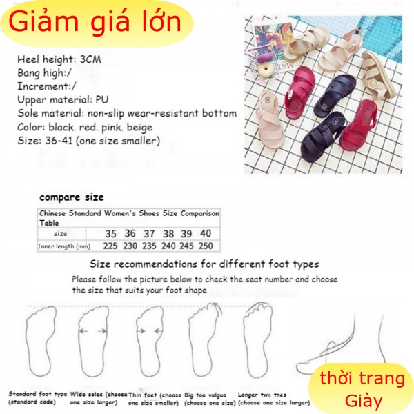 Xăng đan Thời Trang Hàn Cho Nữ