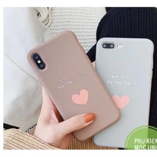 Ốp chống bẩn dễ lau give u a big long hug silicon iphone 6 đến sx max