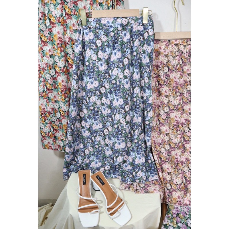 [CÓ SẴN] CHÂN VÁY HOA CHỮ A DÁNG DÀI | BigBuy360 - bigbuy360.vn